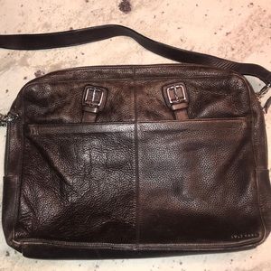 Cole Haan genuine leather laptop bag